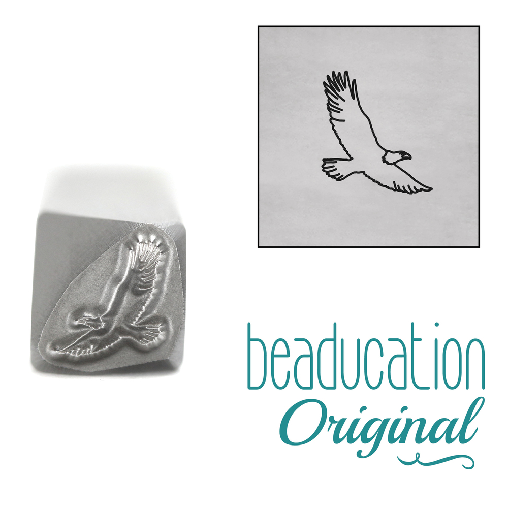 Metal Stamping Tools Eagle Metal Design Stamp, 7mm - Beaducation Original